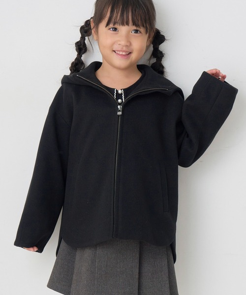 【セール】【KIDS】ジャージメルトンフード付きアウター/リンクコーデ（その他アウター）｜ROPE' PICNIC（ロペピクニック） 5,390円