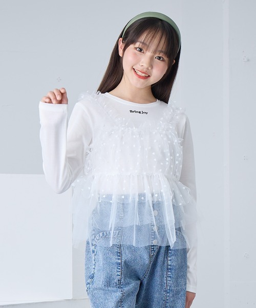 noirkeininomiya フリルチュールホワイトTシャツ　Sサイズ noirkeininomiya フリルチュールホワイトTシャツ Sサイズ