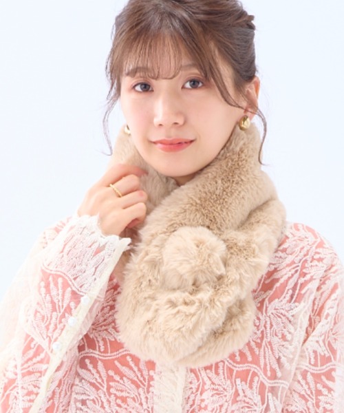 モワティエ  ファーマフラー Amazon.co.jp: [JUIN] ファー マフラー エコファー モフモフ