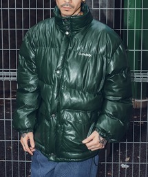 CRIMIE メンズ ジャケット アウター ブルゾン ファー 光沢 カーキ CRIMIE メンズ ジャケット アウター ブルゾン ファー 光沢 カーキ