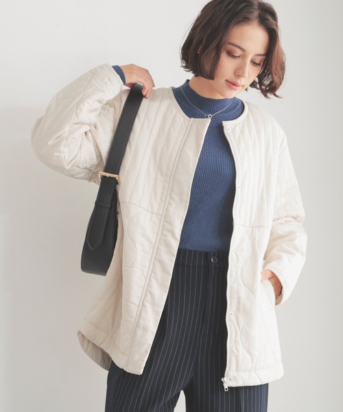 GLACIER lusso（グラシアルッソ）の「異柄キルティングブルゾン