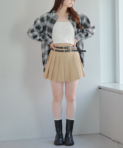 APPORTE PAR LES MARCHES(アポルテパーレマルシェ)の「【MARCHES】オンブレチェックシャツ(シャツ/ブラウス・レディース・ネイビー/ブラック/レッド・FREE)」の8枚目の写真