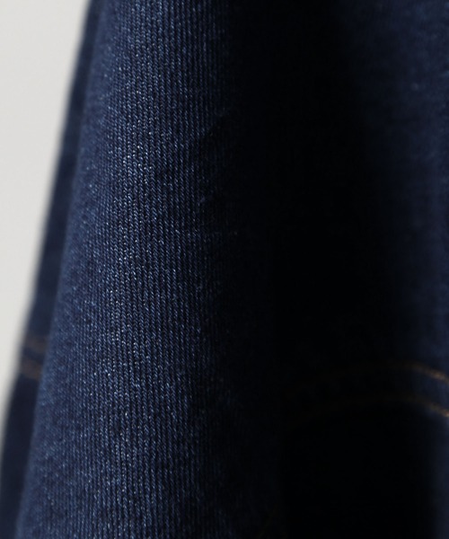 ZIP FIVE(ジップファイブ)の「【ZIP FIVE】 ルーズシルエット コットン デニム ブルゾン / デニムジャケット(デニムジャケット・メンズ・ワンウォッシュ/ブルー/ブラック・MEDIUM/LARGE)」の17枚目の写真