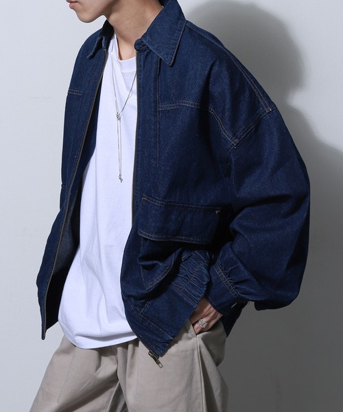 セール】【ZIP FIVE】 ルーズシルエット コットン デニム