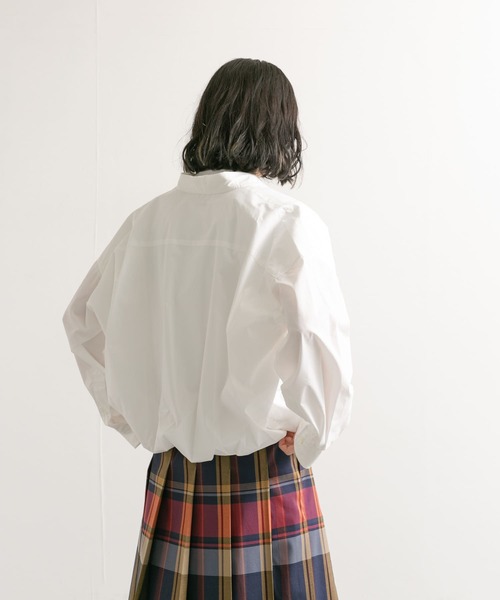 GYMPHLEX（ジムフレックス）の「GYMPHLEX　TTO SHORT BUTTONDOWN SHIRTS Long-Sleeve（シャツ/ブラウス・レディース・イエロー/スミクロ/ホワイト・14）」の11枚目の写真