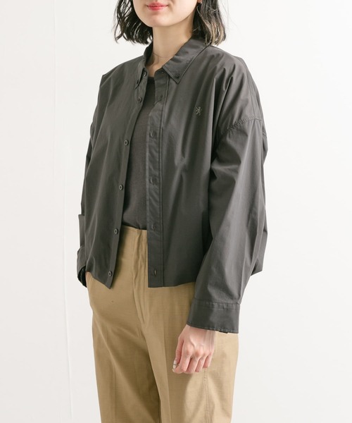 GYMPHLEX（ジムフレックス）の「GYMPHLEX　TTO SHORT BUTTONDOWN SHIRTS Long-Sleeve（シャツ/ブラウス・レディース・イエロー/スミクロ/ホワイト・14）」の12枚目の写真