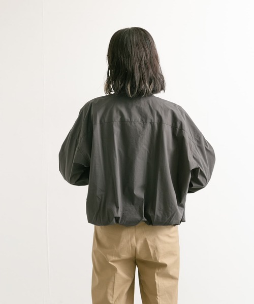 GYMPHLEX（ジムフレックス）の「GYMPHLEX　TTO SHORT BUTTONDOWN SHIRTS Long-Sleeve（シャツ/ブラウス・レディース・イエロー/スミクロ/ホワイト・14）」の13枚目の写真