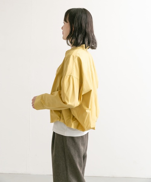 GYMPHLEX（ジムフレックス）の「GYMPHLEX　TTO SHORT BUTTONDOWN SHIRTS Long-Sleeve（シャツ/ブラウス・レディース・イエロー/スミクロ/ホワイト・14）」の18枚目の写真
