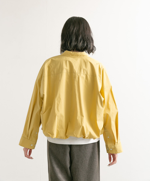 GYMPHLEX（ジムフレックス）の「GYMPHLEX　TTO SHORT BUTTONDOWN SHIRTS Long-Sleeve（シャツ/ブラウス・レディース・イエロー/スミクロ/ホワイト・14）」の19枚目の写真