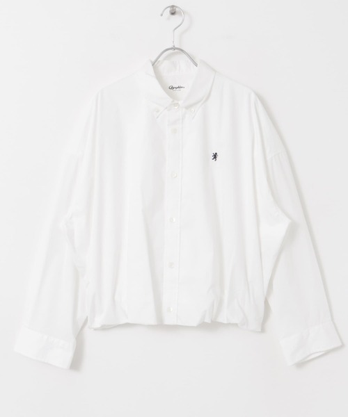 GYMPHLEX（ジムフレックス）の「GYMPHLEX　TTO SHORT BUTTONDOWN SHIRTS Long-Sleeve（シャツ/ブラウス・レディース・イエロー/スミクロ/ホワイト・14）」の21枚目の写真