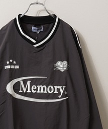 【MEMORY】ナイロンワッシャー Vネック プルオーバー / 【セットアップ対応】Nylon Washer V-Neck Pullover