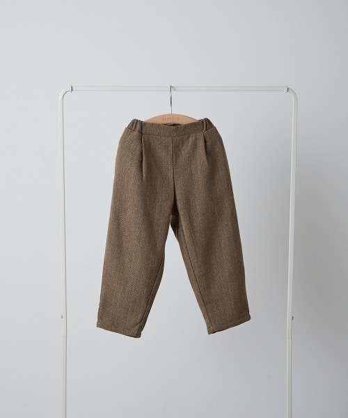 riziere（リジェール）の「ヘリンボーン柄テーパードパンツ（その他パンツ・キッズ・チャコール/ブラウン・90/100/110/120/130/140/150）」の13枚目の写真