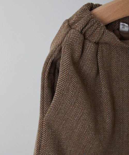 riziere（リジェール）の「ヘリンボーン柄テーパードパンツ（その他パンツ・キッズ・チャコール/ブラウン・90/100/110/120/130/140/150）」の15枚目の写真