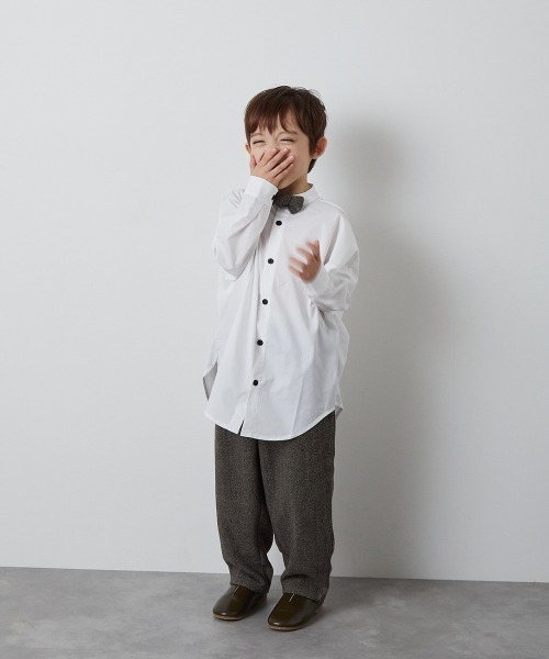 riziere（リジェール）の「ヘリンボーン柄テーパードパンツ（その他パンツ・キッズ・チャコール/ブラウン・90/100/110/120/130/140/150）」の17枚目の写真