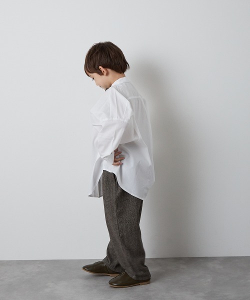 riziere（リジェール）の「ヘリンボーン柄テーパードパンツ（その他パンツ・キッズ・チャコール/ブラウン・90/100/110/120/130/140/150）」の18枚目の写真