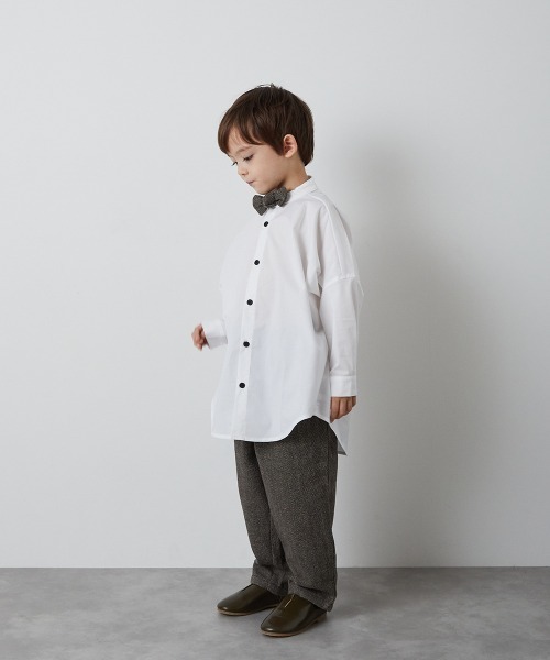 riziere（リジェール）の「ヘリンボーン柄テーパードパンツ（その他パンツ・キッズ・チャコール/ブラウン・90/100/110/120/130/140/150）」の19枚目の写真