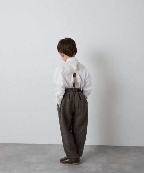 riziere（リジェール）の「ヘリンボーン柄テーパードパンツ（その他パンツ・キッズ・チャコール/ブラウン・90/100/110/120/130/140/150）」の20枚目の写真
