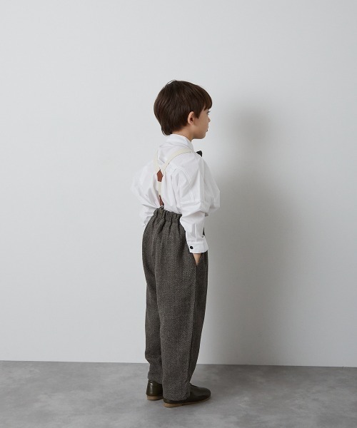 riziere（リジェール）の「ヘリンボーン柄テーパードパンツ（その他パンツ・キッズ・チャコール/ブラウン・90/100/110/120/130/140/150）」の21枚目の写真