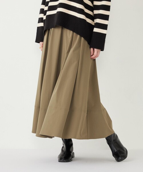 SHIPS Colors:〈手洗い可能〉ナイロン ストレッチ タック スカート（スカート）｜SHIPS Colors（シップス カラーズ）