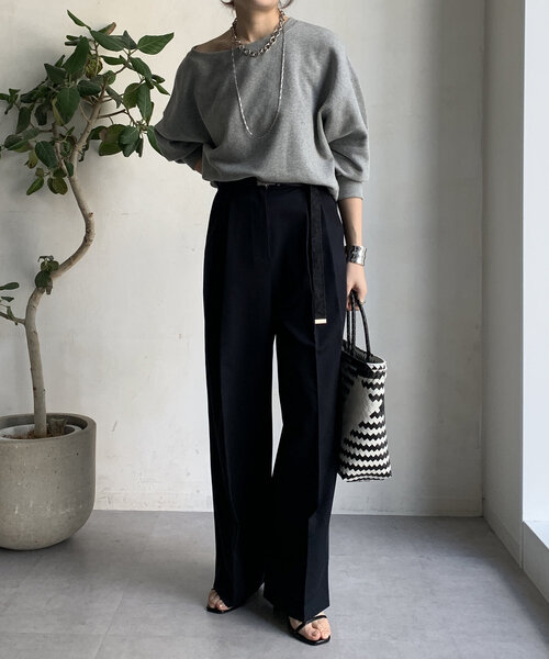 DouDou（ドゥドゥ）の「スラックスパンツ（その他パンツ・レディース・ベージュ/ブラック/ブラウン/ネイビー/ライトベージュ/カーキ・FREE/TM）」の22枚目の写真