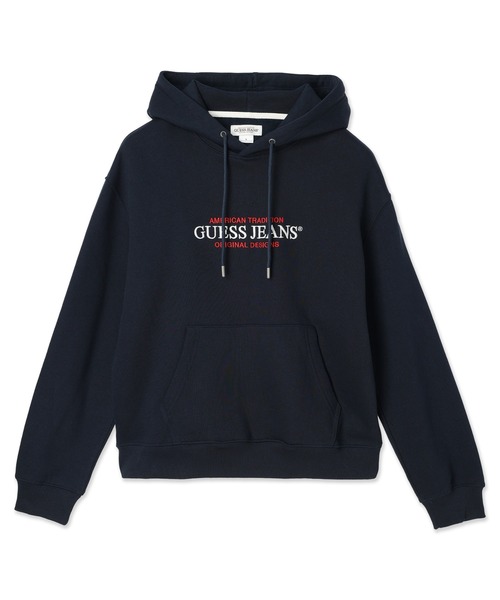 GUESS JEANS（ゲスジーンズ）の「GUESS JEANS Hood Reg America Trad Sweat パーカー（パーカー・メンズ・ブラック/ホワイト/ネイビー・MEDIUM/SMALL/X-LARGE/LARGE/X-SMALL）」の20枚目の写真