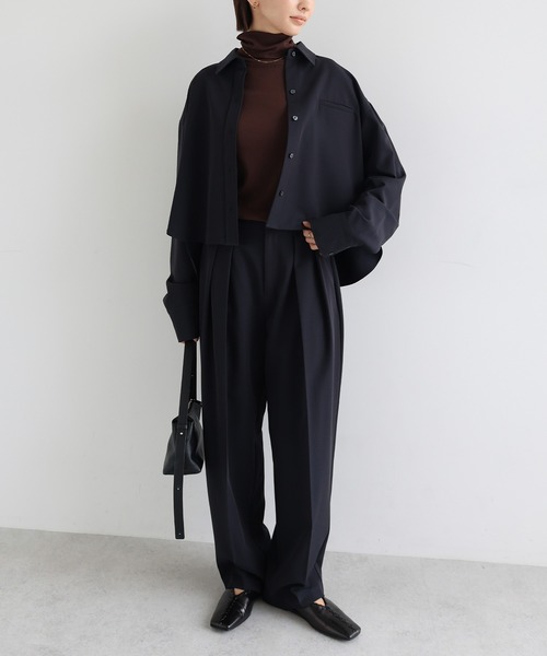 セール】TRストレッチショートシャツジャケット（シャツ