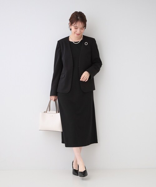 【♡3たろしゅ♡】 ワンピース2点 VERYコラボ】トリアセダブルジョーゼット つけ襟 ボウタイ