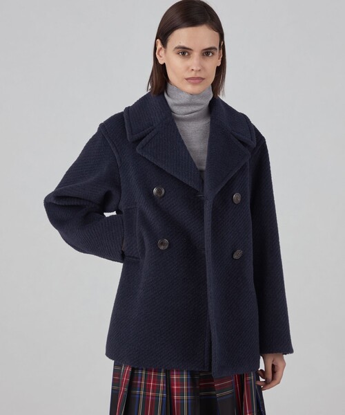 モヘヤダイヤゴナル ピーコート（ピーコート）｜TOMORROWLAND collection（トゥモローランドコレクション）