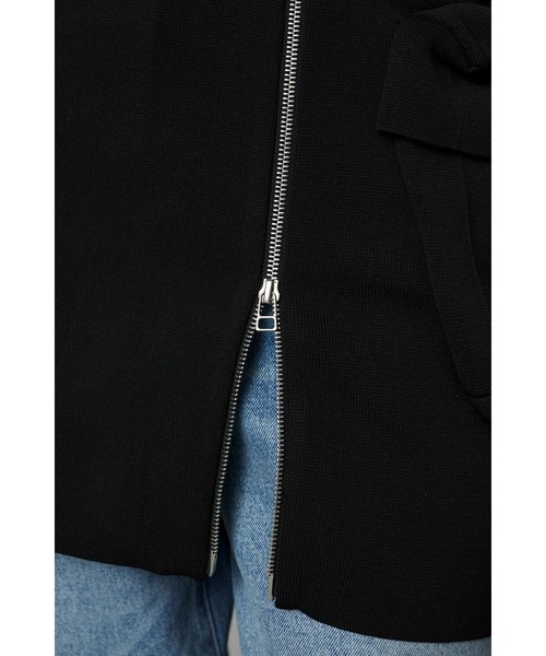 HeRIN.CYE（ヘリンドットサイ）の「Zip knit skirt　　ジップニットスカート（スカート・レディース・ブラック/レッド・FREE）」の7枚目の写真