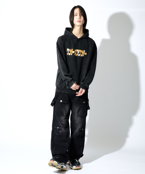 tinkerend（ティンカーエンド）の「【ユニセックス】Mulch Pocket Cargo Pants / マルチポケットヴィンテージカーゴパンツ（カーゴパンツ・メンズ・ブラック・3/2/1）」の5枚目の写真