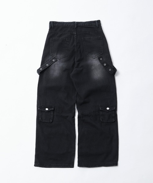 tinkerend（ティンカーエンド）の「【ユニセックス】Mulch Pocket Cargo Pants / マルチポケットヴィンテージカーゴパンツ（カーゴパンツ・メンズ・ブラック・3/2/1）」の9枚目の写真