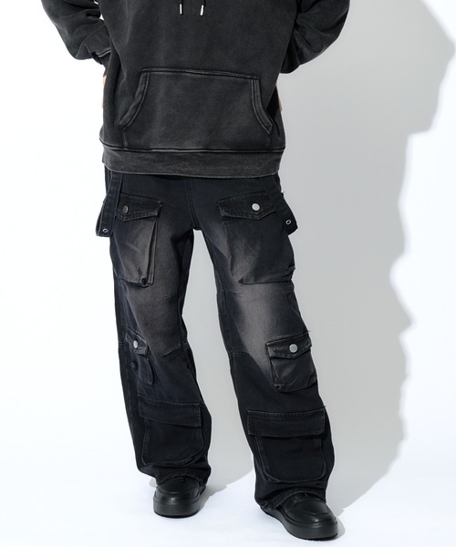tinkerend（ティンカーエンド）の「【ユニセックス】Mulch Pocket Cargo Pants / マルチポケットヴィンテージカーゴパンツ（カーゴパンツ・メンズ・ブラック・3/2/1）」の12枚目の写真