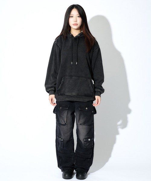 tinkerend（ティンカーエンド）の「【ユニセックス】Mulch Pocket Cargo Pants / マルチポケットヴィンテージカーゴパンツ（カーゴパンツ・メンズ・ブラック・3/2/1）」の13枚目の写真