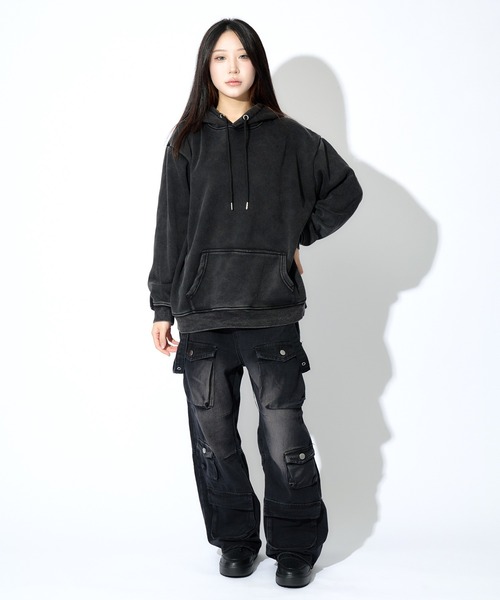 tinkerend（ティンカーエンド）の「【ユニセックス】Mulch Pocket Cargo Pants / マルチポケットヴィンテージカーゴパンツ（カーゴパンツ・メンズ・ブラック・3/2/1）」の14枚目の写真