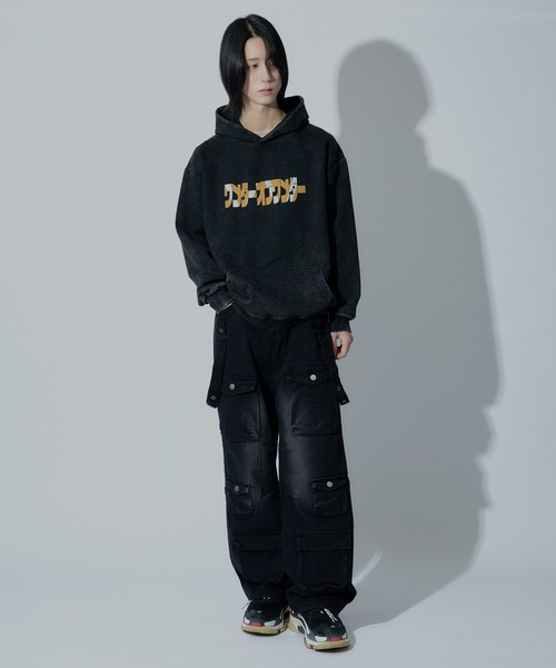 tinkerend（ティンカーエンド）の「【ユニセックス】Mulch Pocket Cargo Pants / マルチポケットヴィンテージカーゴパンツ（カーゴパンツ・メンズ・ブラック・3/2/1）」の20枚目の写真