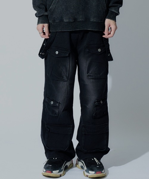 tinkerend（ティンカーエンド）の「【ユニセックス】Mulch Pocket Cargo Pants / マルチポケットヴィンテージカーゴパンツ（カーゴパンツ・メンズ・ブラック・3/2/1）」の17枚目の写真