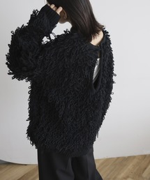 hellam（へラム）の「ループヤーン キーネックニットプルオーバー（ニット/セーター）」