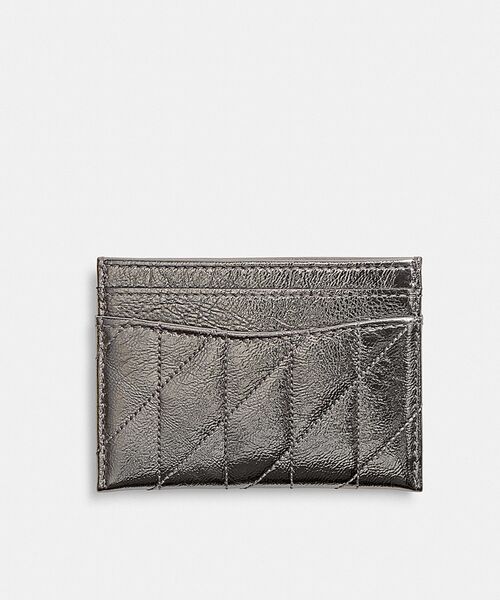 新品 COACH エッセンシャル カード ケース・キルティング デニム 箱あり 新品 COACH エッセンシャル カード ケース・キルティング デニム