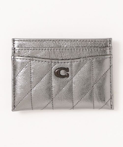 キルティング【COACH】カードケース〈チェーン付き〉 COACH｜【公式】スモール ジップ アラウンド カード ケース