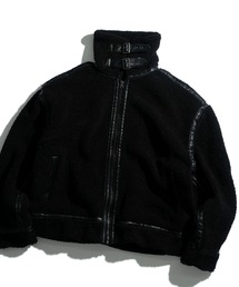 HALHAM（ハルハム）の「sheep boa B-3 flight jacket/シープボア B-3 フライトジャケット レディース メンズ（ブルゾン）」