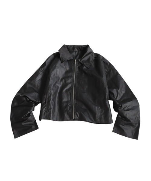 antiqua(アンティカ)の「パールタフタジャケット(ナイロンジャケット・レディース・ブラック/グレー・ONESIZE)」の13枚目の写真