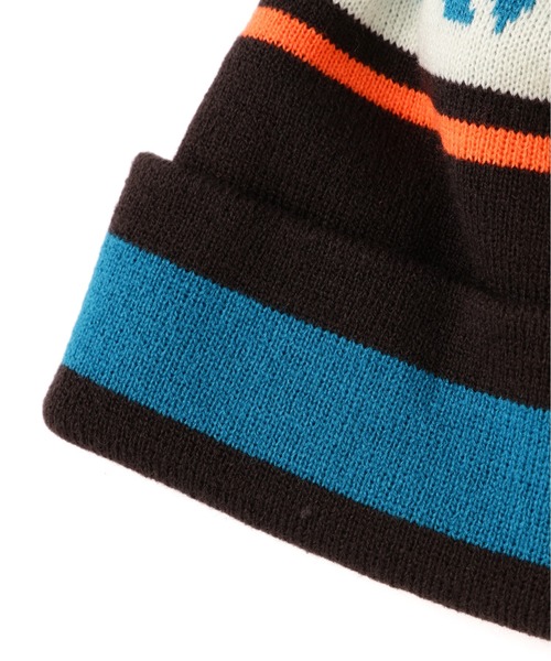 AVIREX(アヴィレックス)の「BONBON LOGO KNIT WATCH CAP / ボンボン ロゴ ニットワッチキャップ / AVIREX / アヴィレックス(ニットキャップ/ビーニー・メンズ・チャコール/バーガンディー・FREE)」の7枚目の写真