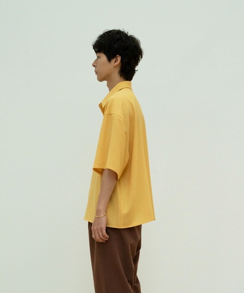 【セール】solid half sleeve shirts（シャツ/ブラウス）｜skoool（スクール）