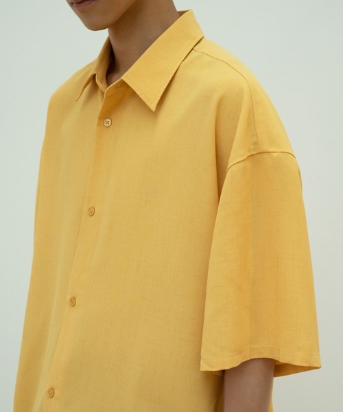 【セール】solid half sleeve shirts（シャツ/ブラウス）｜skoool（スクール）
