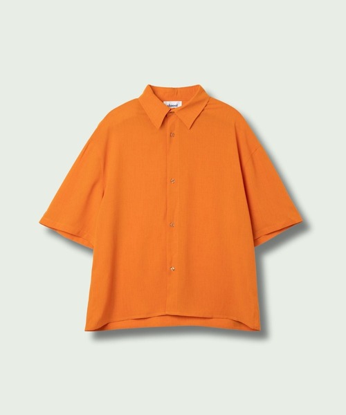 【セール】solid half sleeve shirts（シャツ/ブラウス）｜skoool（スクール）