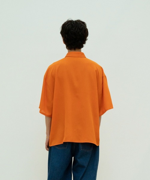 【セール】solid half sleeve shirts（シャツ/ブラウス）｜skoool（スクール）