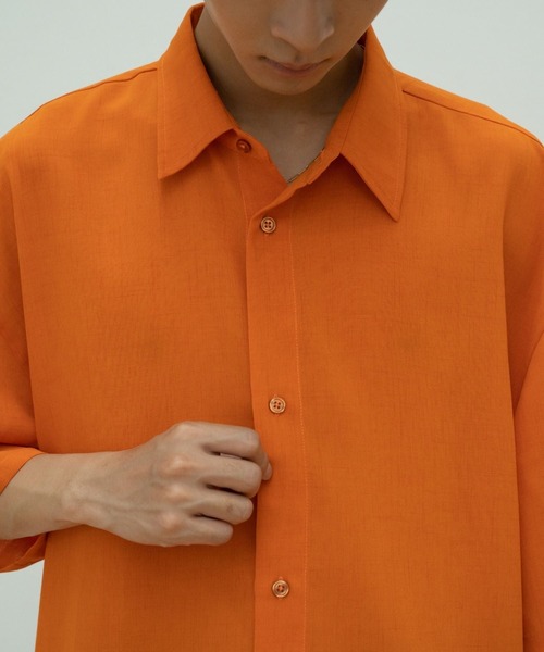 【セール】solid half sleeve shirts（シャツ/ブラウス）｜skoool（スクール）