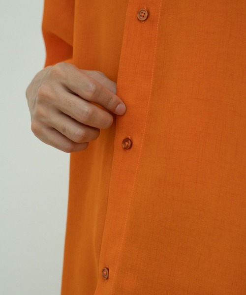 【セール】solid half sleeve shirts（シャツ/ブラウス）｜skoool（スクール）