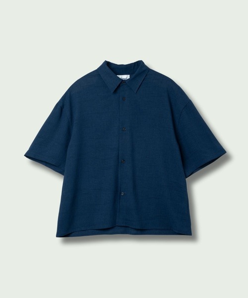 【セール】solid half sleeve shirts（シャツ/ブラウス）｜skoool（スクール）