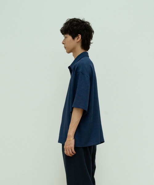【セール】solid half sleeve shirts（シャツ/ブラウス）｜skoool（スクール）